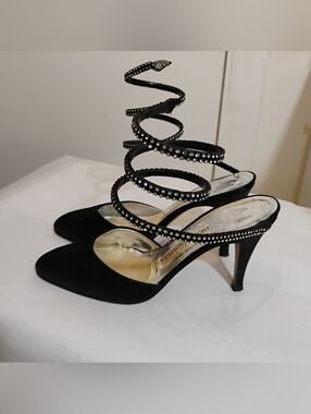 Rene Caovilla Iconic Spiral Heels Size 8.5